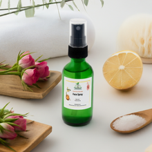 Load image into Gallery viewer, Natural lemon face scrub and rosewater chamomile face spray