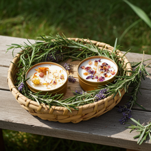 Load image into Gallery viewer, Herbal and Gemstone Candles