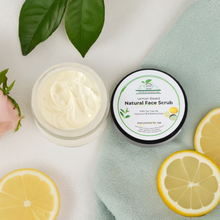 Load image into Gallery viewer, Natural lemon face scrub and rosewater chamomile face spray