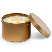 Load image into Gallery viewer, 8 oz Scented Chakra Candles with Gemstones and Herbs