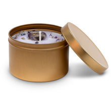 Load image into Gallery viewer, 8 oz Scented Chakra Candles with Gemstones and Herbs