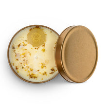 Load image into Gallery viewer, 8 oz Scented Chakra Candles with Gemstones and Herbs