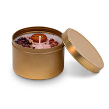 Load image into Gallery viewer, 8 oz Scented Chakra Candles with Gemstones and Herbs