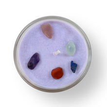 Load image into Gallery viewer, Layered Chakra Candle With infused Healing Stones